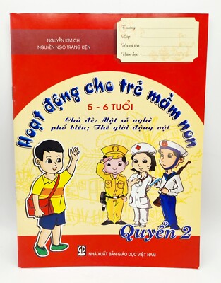 Vietnamese Popular Occupations Coloring/Activity Book, Ages 5-6, BRAND NEW