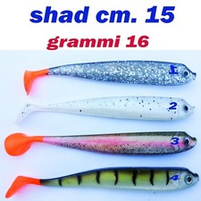 pesce in gomma artificiale pesca spinning luccio serra traina mare artificiali
