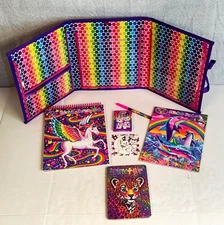 Lisa Frank Trifold Binder Folder Organizer "NEW Condition" 2020 Tikanni