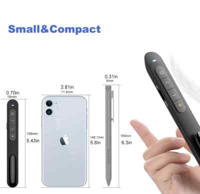 Wireless Presenter Flip Pen Präsentation Powerpoint Clicker Laserpointer 2,4 GHz