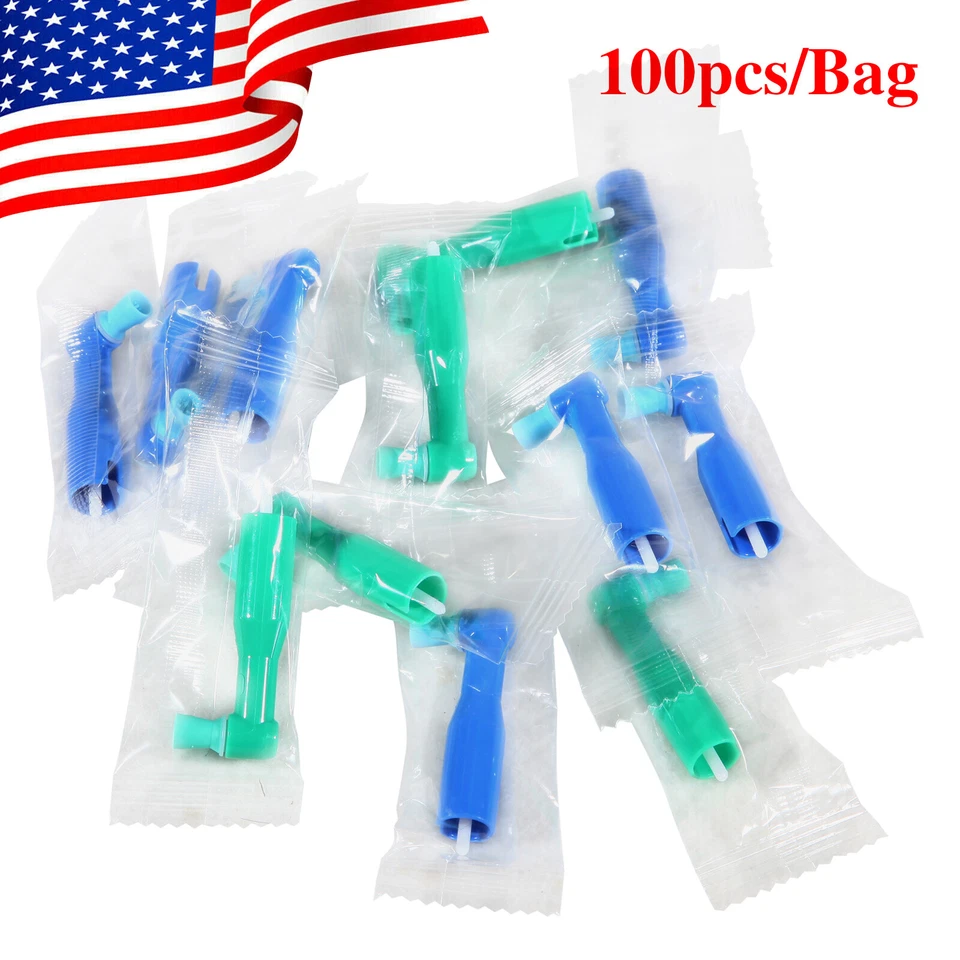 100-1000* Ángulos de profilaxis dental desechables sin látex taza suave/firme Foto 4 de 4