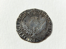 A440 - Scotland James VI Quarter ¼ Thistle Merk. 1602.