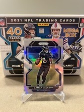 2021 Panini Prizm #282 Lamar Jackson Silver Prizm - Ravens