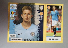 2018-19 Panini FIFA 365 #36 Kevin De Bruyne Manchester City Gold Sticker - BLUE