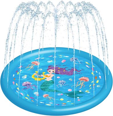 Sprinklers Splash Pad 60 inch Water Toys for for Toddlers & Baby