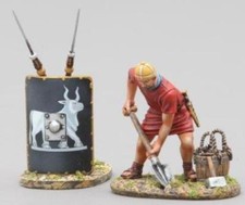 THOMAS GUNN ROMAN EMPIRE ROM083C 9TH LEGIONNAIRE SHOVELING BLACK SHIELD MIB