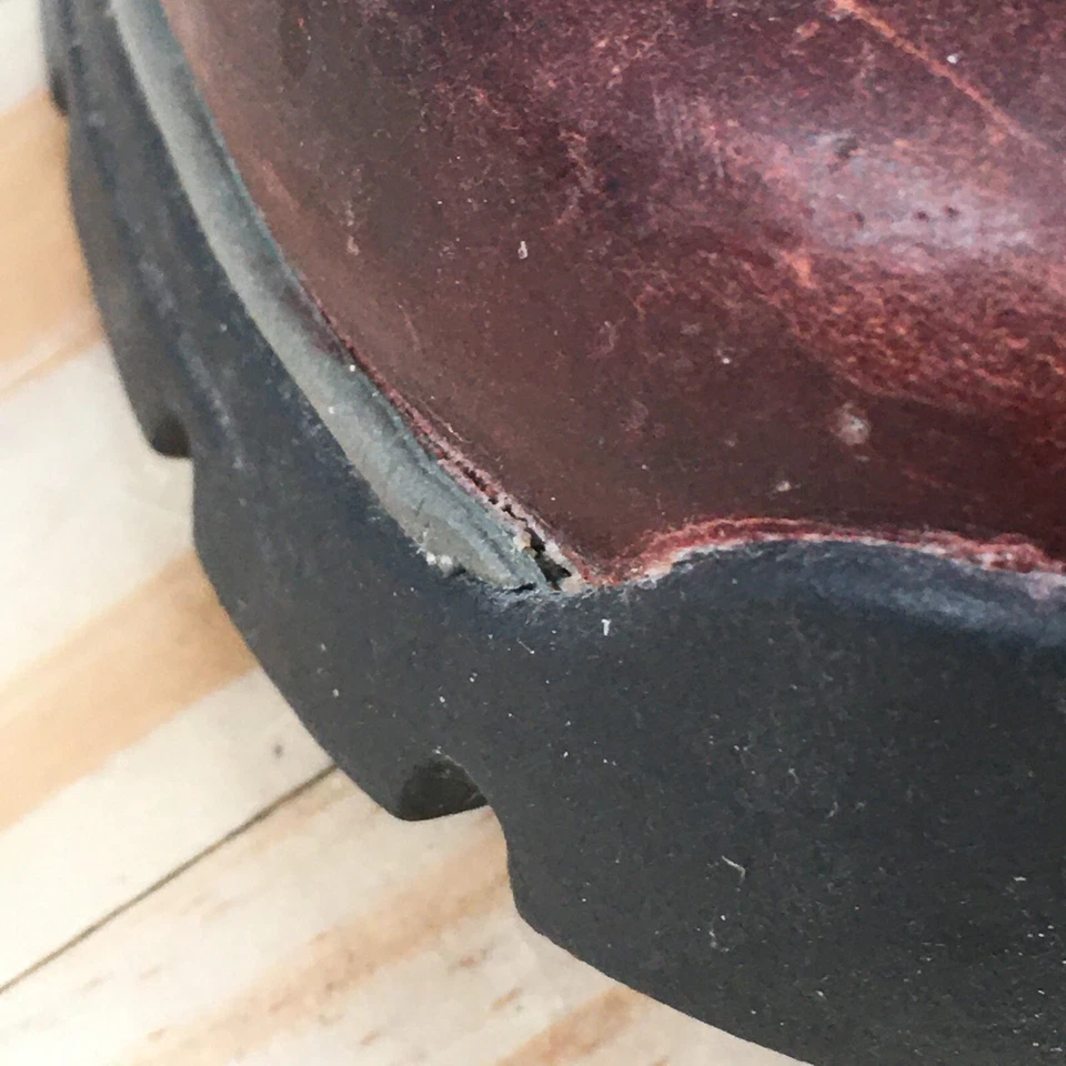 Teva Zapatos Mujer 7.5 Nómada Oxford Senderismo Resistente Escalada Granate Cuero Con Cordones Foto 3 de 4