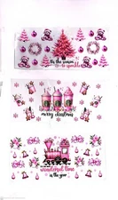 UV DTF Cup Wrap Transfer Stickers for Glass, 6 Sheet  Rub on Transfers D