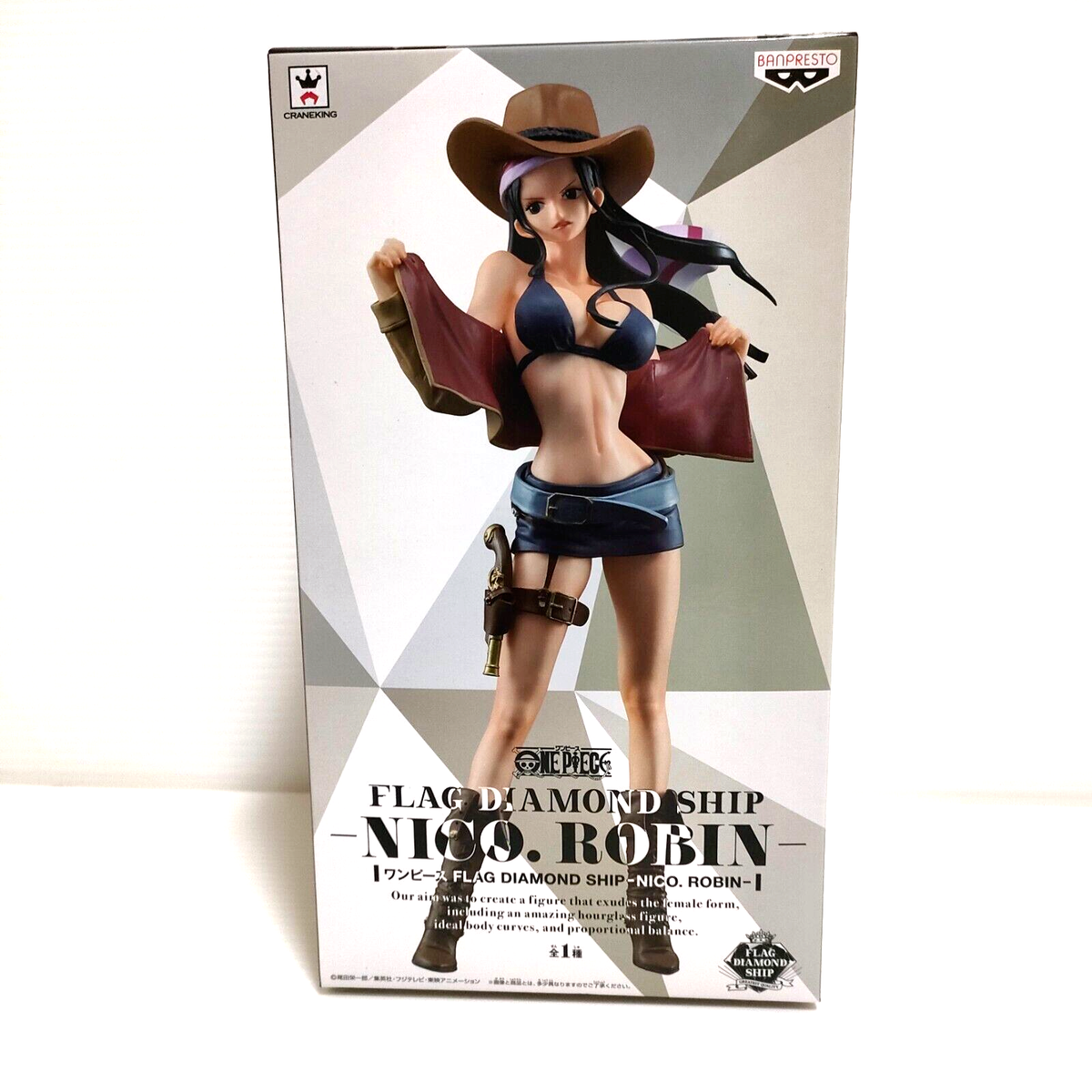 One Piece Nico Robin Flag Diamond Ship Figure Prize Anime Manga