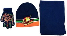 SpongeBob Squarepants Beanie Hat Gloves Scarf 3 Piece Set