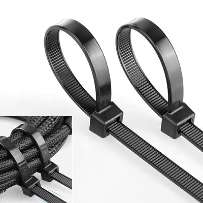 Zip ties 200 lbs Tensile Strength 16 inch Multi-Purpose Ultra Heavy Duty UV C...