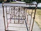 Late 1800's Victorian Antique Beautiful Brass Bed (full size) As-Is