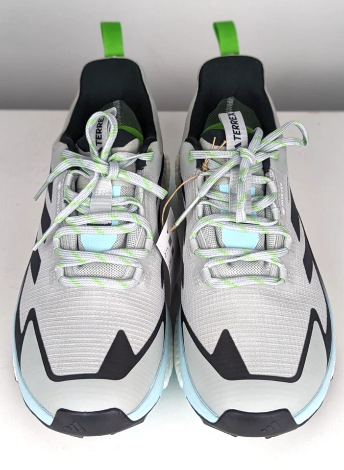 Adidas Women's 9.5 Terrex Free Hiker 2 GOR-TEX Hiking Shoes-Low Flash Aqua Lime - Image 3 of 4