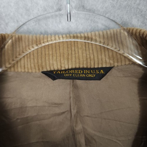Vintage Orvis Jacket Mens 44R Brown Corduroy Sport Coat Made In USA Elbow Patch - Picture 6 of 16