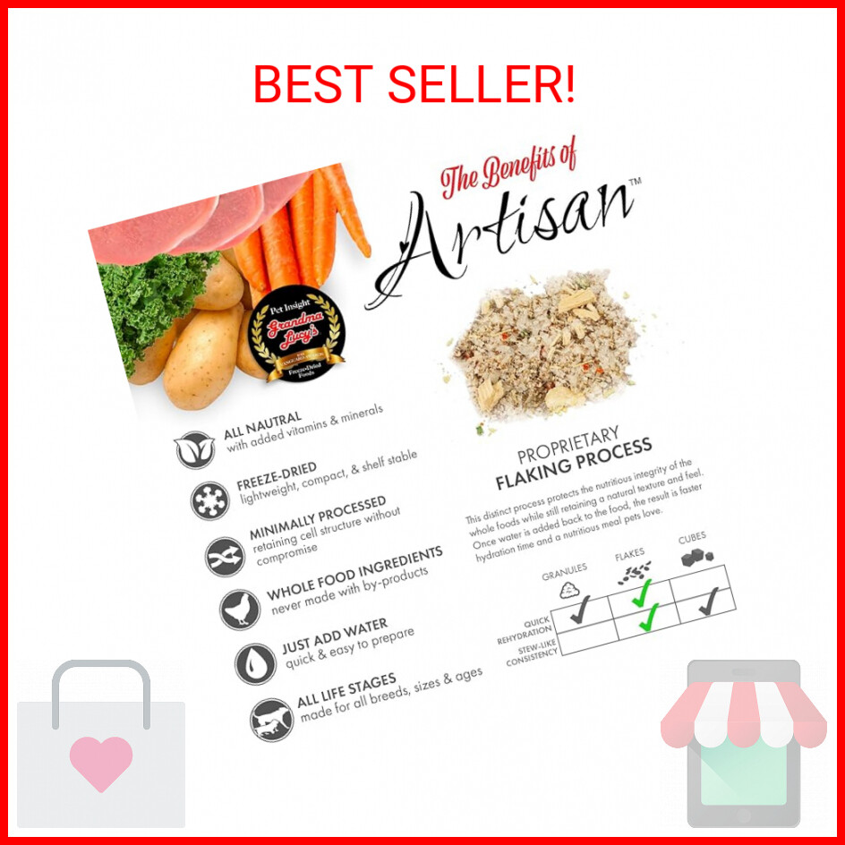 Grandma Lucy's Artisan Freeze-Dried Dog Food, Pork, 1 lb