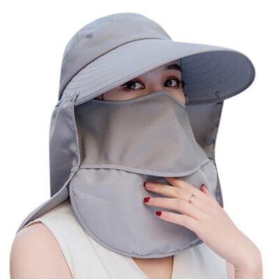 New Sun Hats Wide Brim Women Face Neck Cover Cap UV Protection Fishing Beach Hat New Sun Hats Wide Brim Women Face Neck Cover Cap UV Protection Fishing Beach Hat