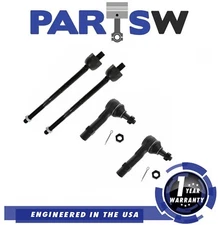 4 Inner Outer Tie Rod Steering Kit Set for Ford Explorer Mountaineer 4.6L 02-03