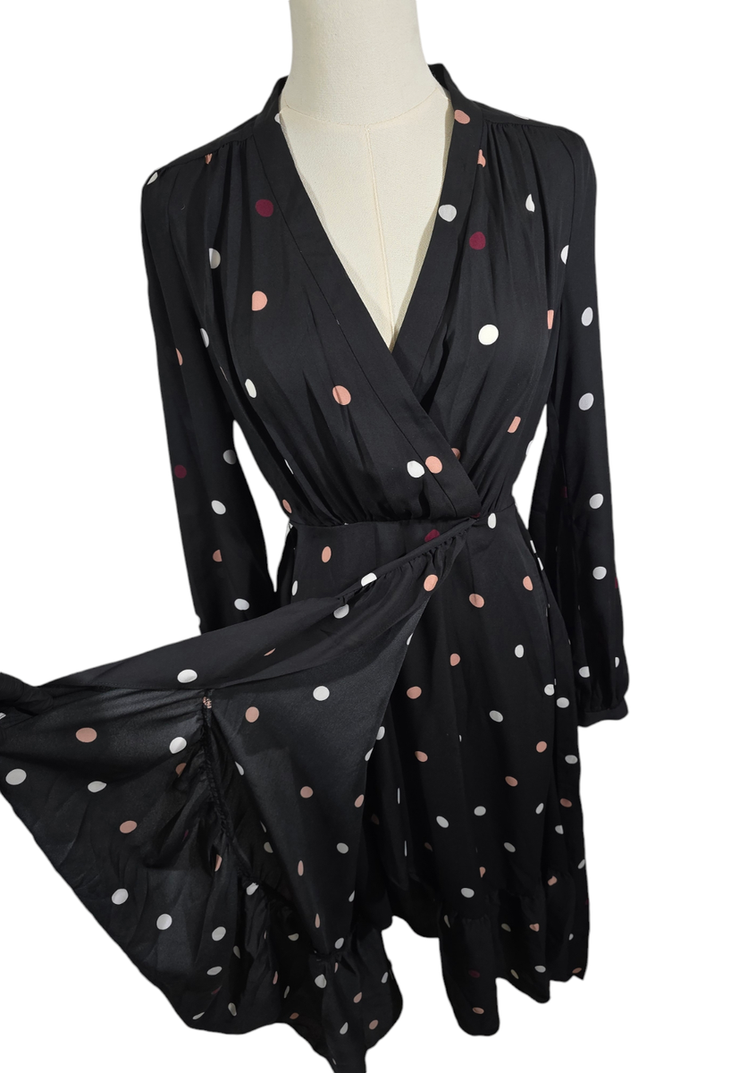 kate spade bakery dot midi dress Mini Polka Dot Tie-Waist Midi Dress kate
