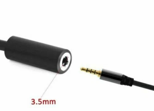 Universal USB Type C to 3.5mm AUX Headphone Adapter Jack Cable For Android Black - Image 2 of 3