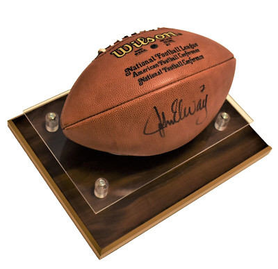 John Elway Signed Autographed Football Wilson NFL Official Ball