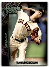 2015 Topps Update Whatever Works Tim Lincecum San Francisco Giants #WW-2