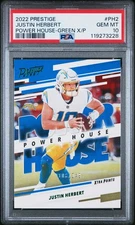 Justin Herbert 2022 Prestige Power House Green #106/249 PSA 10 Gem Mint Pop 1