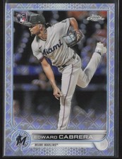 2022 Topps Chrome Logofractor #88 Edward Cabrera Rookie RC