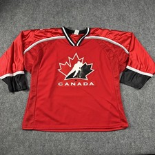 Team Canada Jersey Mens 2XL Red Hockey Monroe 11 AK Ice Hockey National Team