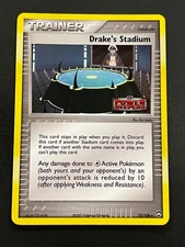 Drake's Stadium 72/108 - EX Power Keepers Reverse Holo Stamped Pokemon Card LP