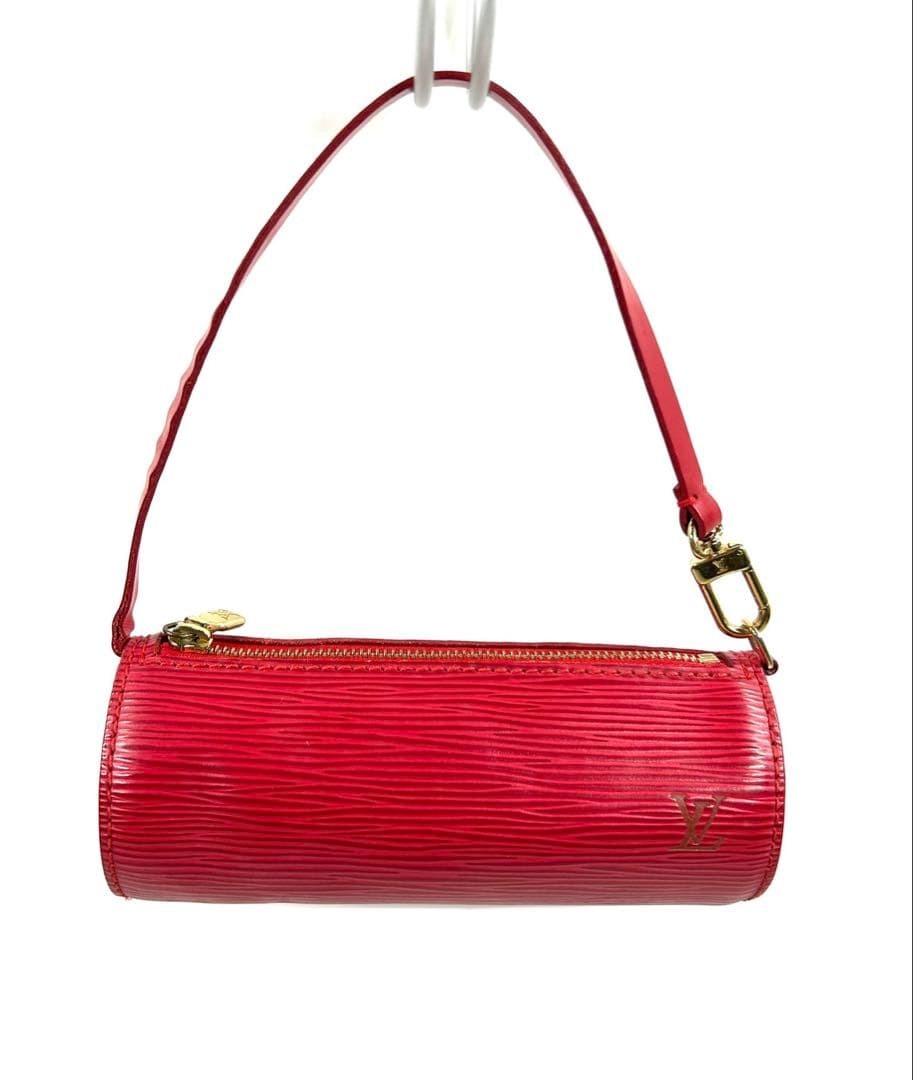 LOUIS VUITTON Epi Soufflot Pouch Red Authentic Used
