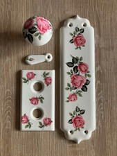 ceramic door knob and finger plate