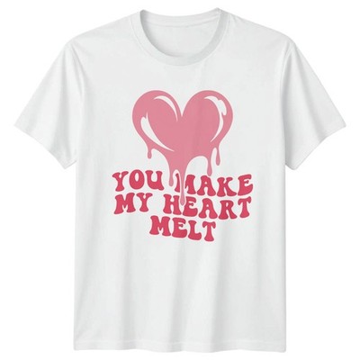 You Make My Heart Melt T-Shirt Retro Ästhetische Liebe Romantik Valentinstag