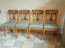 4er Satz Biedermeier Stühle Kirschbaum