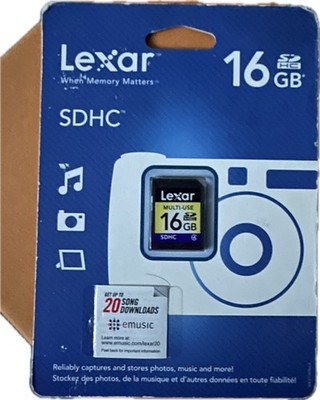 Lexar 16GB SD / SDHC Multi Use Memory Card NEW