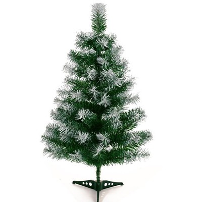 2Ft Artificial Christmas Tree Green Tabletop Christmas Tree with Flocking Sno...