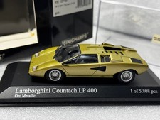 Minichamps Lamborghini Countach LP400 Oro Metallic Limited 5808 Pcs