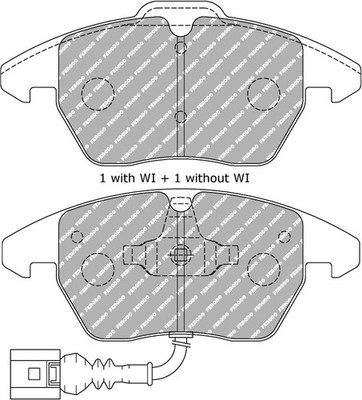 Front Ferodo DS Performance Brake Pads for Audi A3 8P 1.2 1.4 1.6 1.8 1.9 2.0