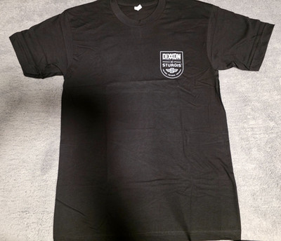 Dixxon Shirt Mens Medium Black Ride Roar Rally Badge Graphic Tee NWT