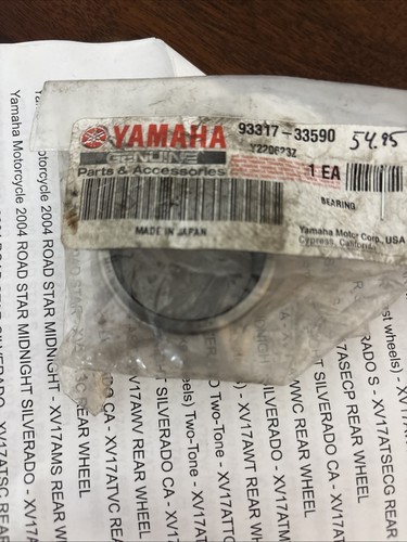 93317-33590 YAMAHA BEARING OEM 2004-2014 ROAD STAR SILVERADO MIDNIGHT