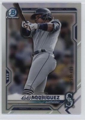 2021 Bowman Chrome Prospects Refractor 455/499 Julio Rodriguez #BCP-231 05k6