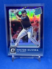 2016 Panini Donruss Optic Rated Rookies Purple Hector Olivera #42 Atlanta Braves