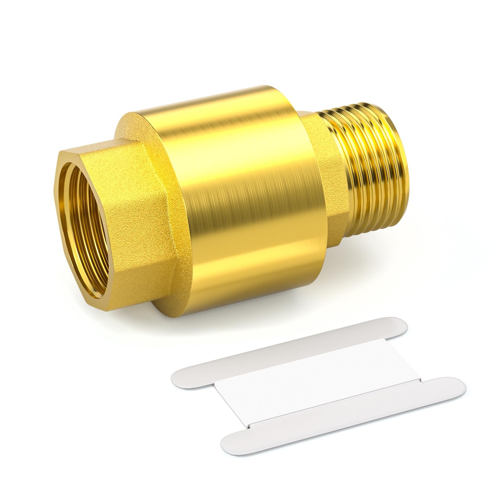 1 PCS Brass Check Valve DN25 1 Inch Female Male Thread Backflow Prevention