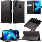 For Motorola MOTO G8 POWER LITE Case Leather Flip Slim Wallet Book Phone Cover