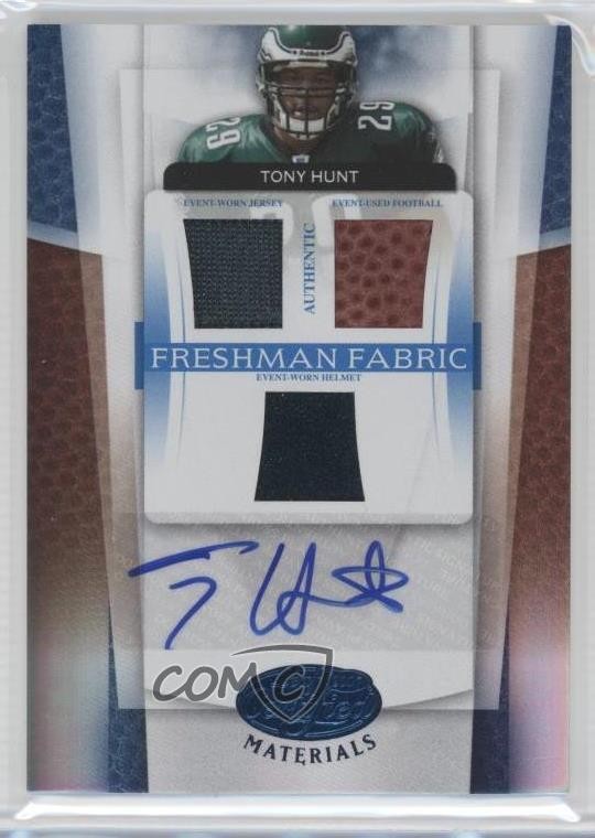 Tony Hunt Leaf Certified Materials #207 Mirror Blue-Autograph