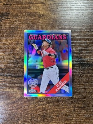 2023 Topps Chrome Jose Ramirez #88BC-17 Throwback Refractor 