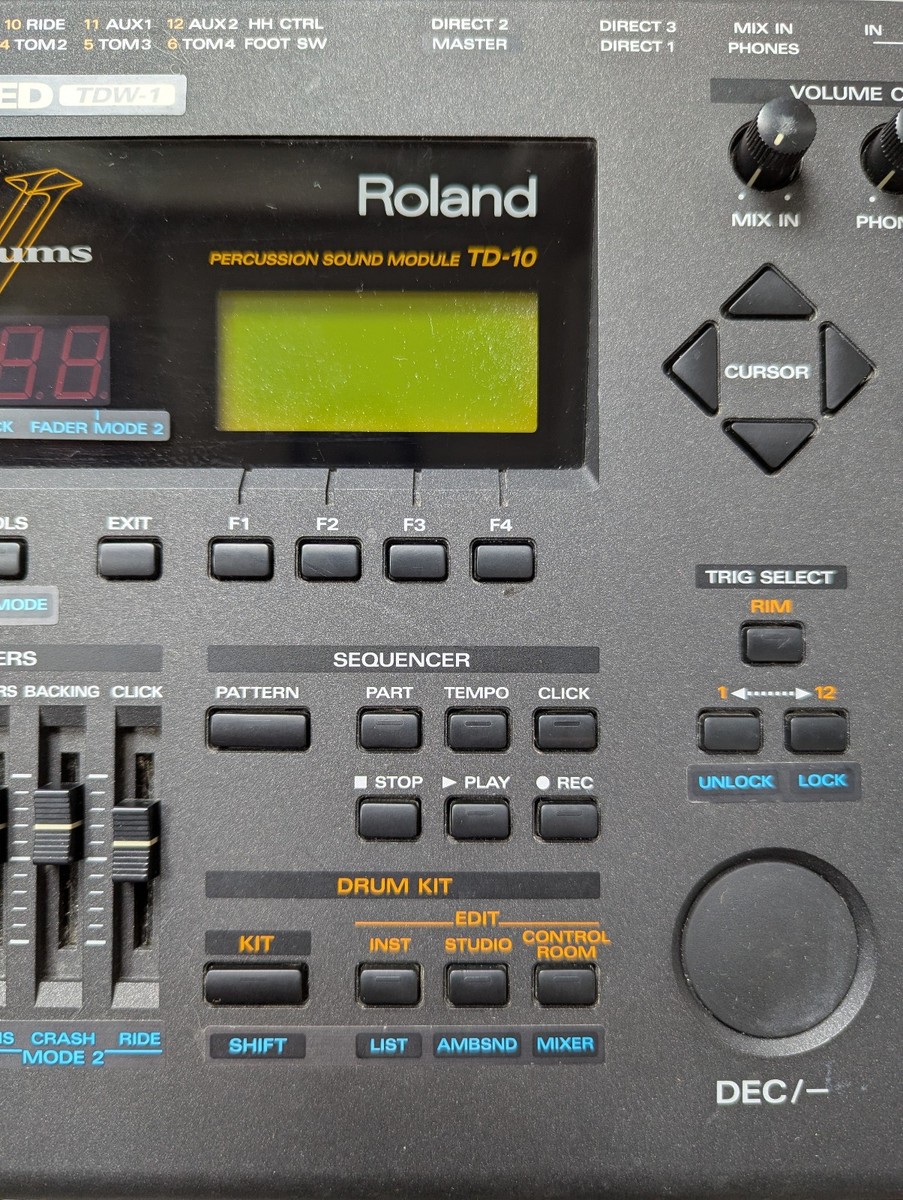 Roland TD-10 ＋TDW-1 中古品　トリガーマイクx4 Roland TD-10 ＋TDW-1 中古品 トリガーマイクx4