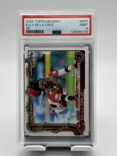 2025 Topps Holiday - Elly De La Cruz #H97 Holiday Variation SP PSA 9