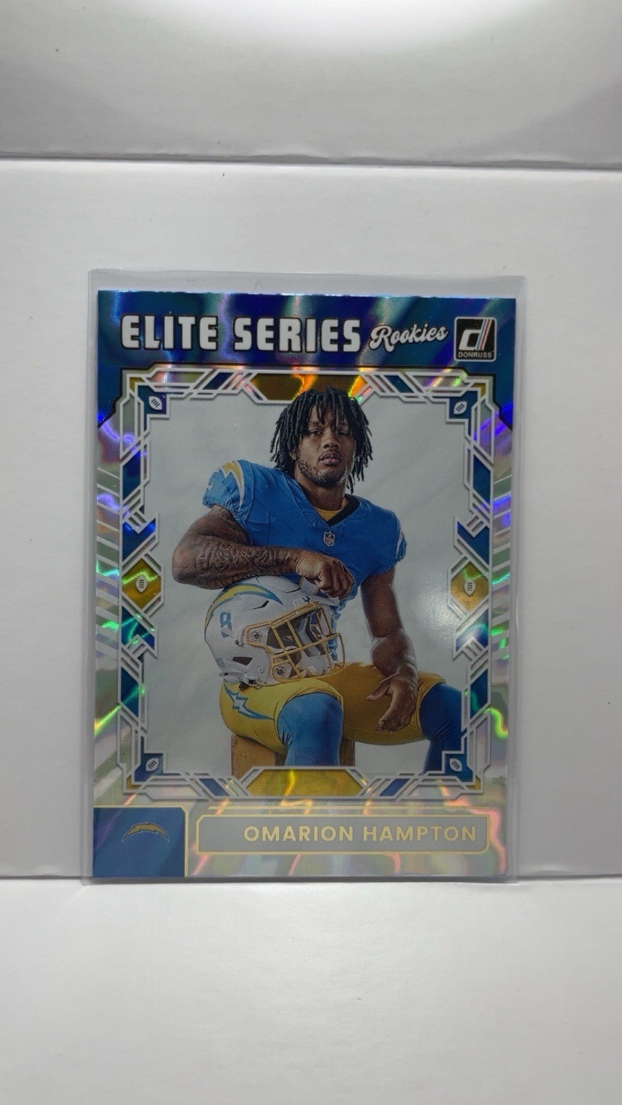 2025 Donruss Omarion Hampton Elite Series Rookie RC #ESR-OHN Chargers