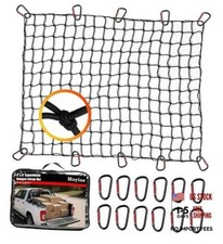 4'x6' Cargo Net for Pickup Truck Bed Stretch to 8'x12' Heavy-Duty Bed Net - 4"