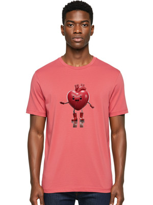 Anatomical-Heart-1 Mens Graphic Tee, 100% Cotton, Casual Summer Wear